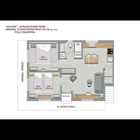 Lefkasescape Groundfloor Lefkada City